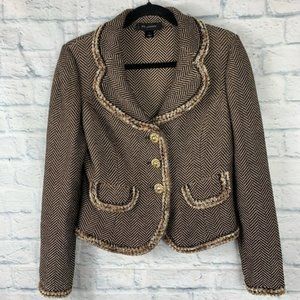 St John Gold/Black Fringe blazer